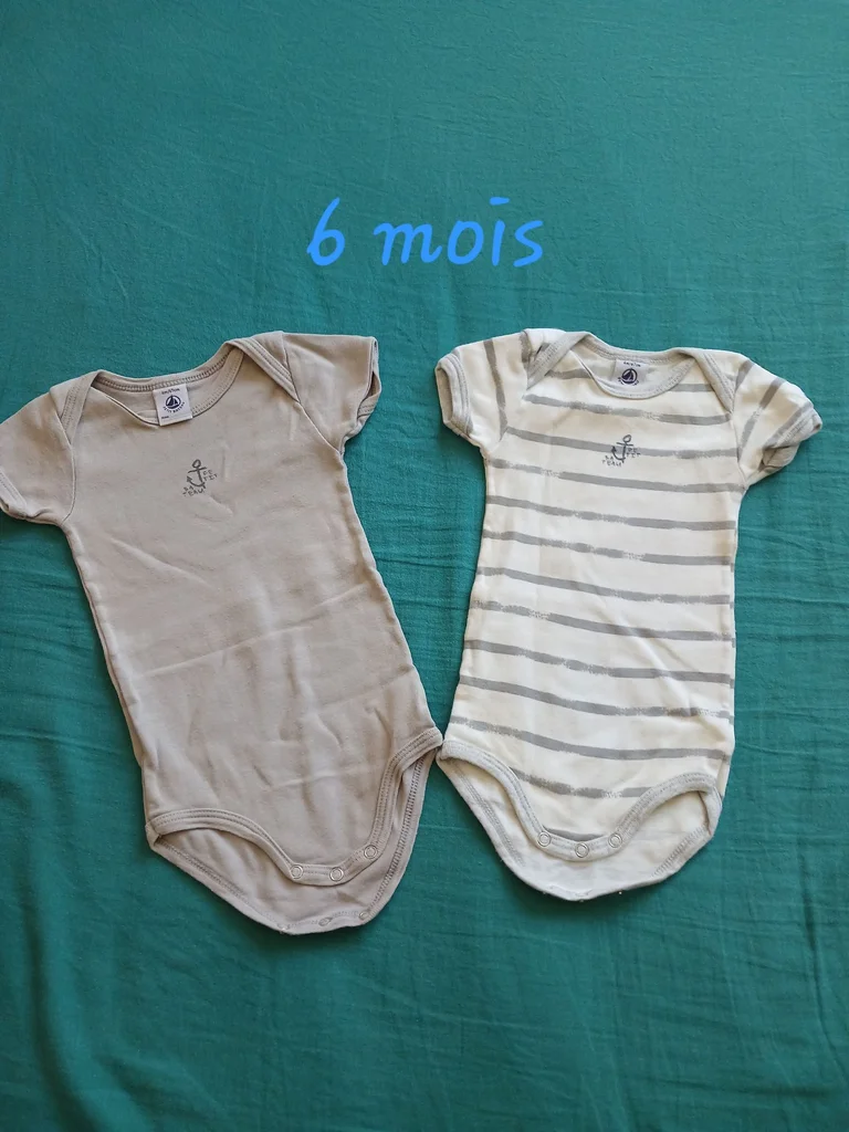 Lot 5 bodies petit bateau – photo 2